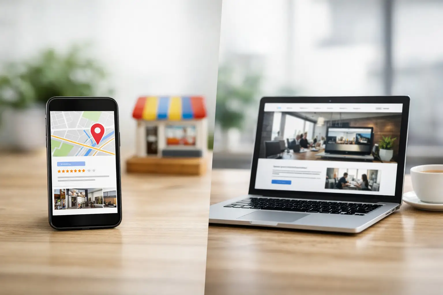 Google Business Profile vs website comparison for local businesses